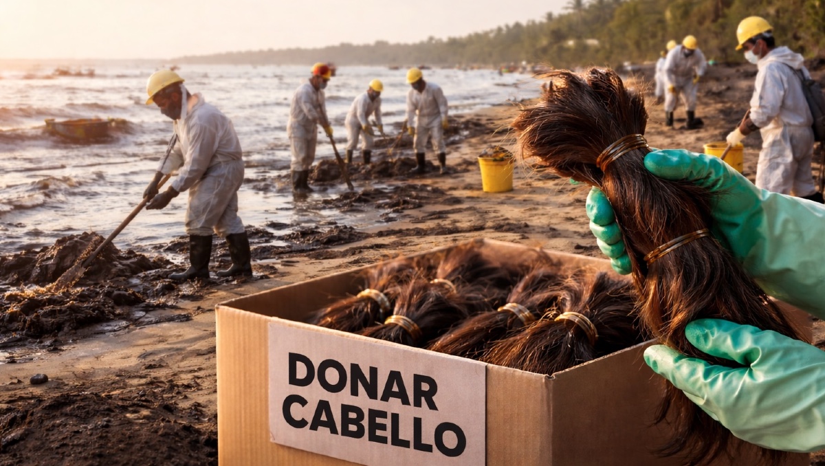 Donación de cabello para combatir el derrame de petróleo en el Golfo de Mexico | CUARTOSCURO