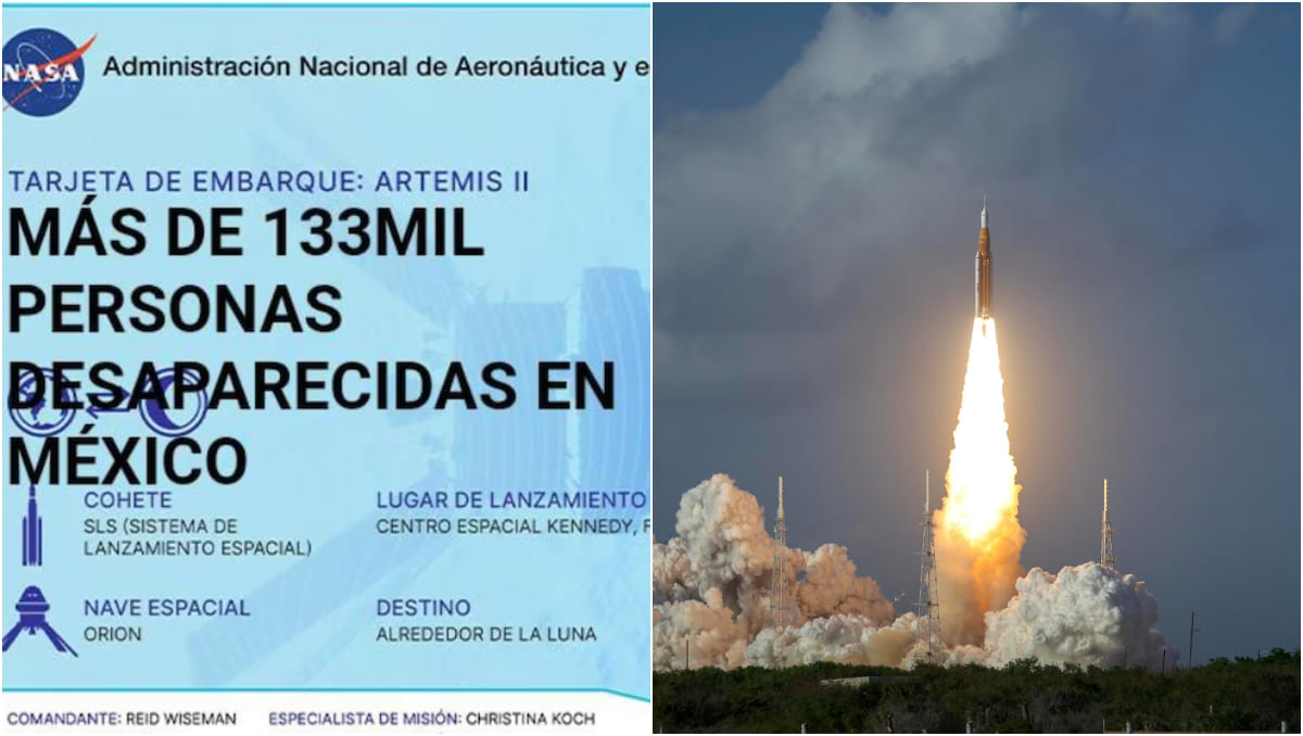 Se trata de los nombres de 52 nombres de personas desaparecidas de Nuevo León y una por los más 133 mil desaparecidos de México. (Especial | EFE)