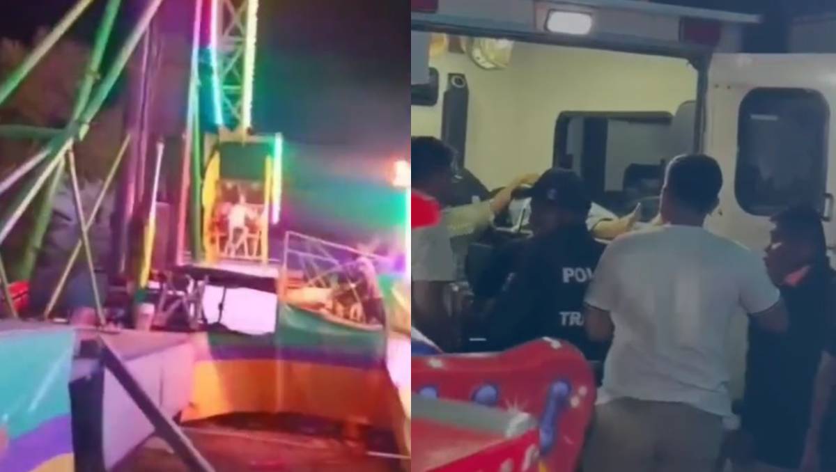 Protección Civil informó que el incidente fue provocado por un “desperfecto mecánico” en el juego. | Javier Trujillo