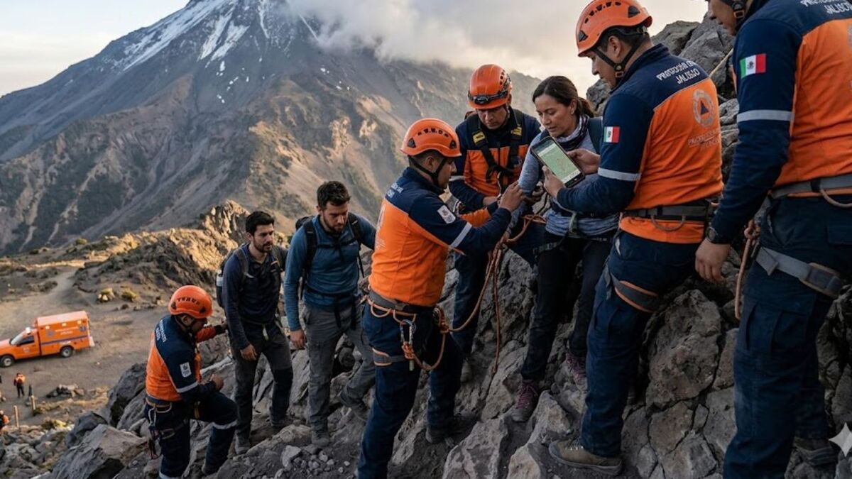 Hallan a tres personas extraviadas en el Nevado de Colima tras acción del C5