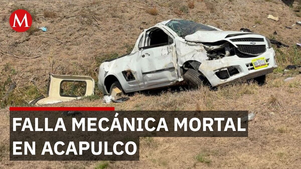 Volcadura en el Viaducto Diamante de Acapulco deja cinco muertos