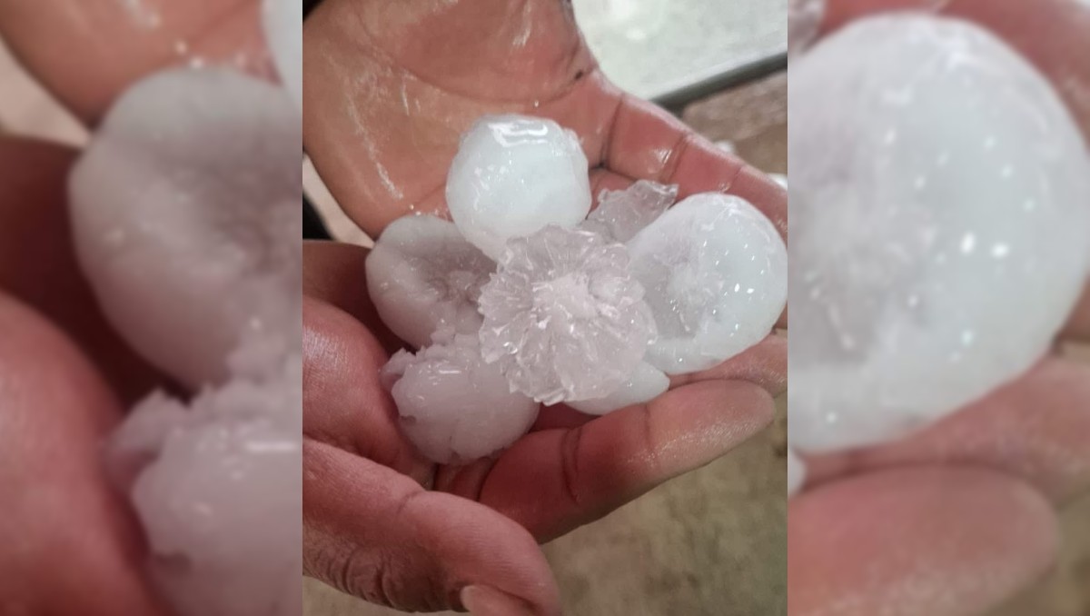 Guanajuato: cae granizo gigante en San Luis de la Paz | Especial