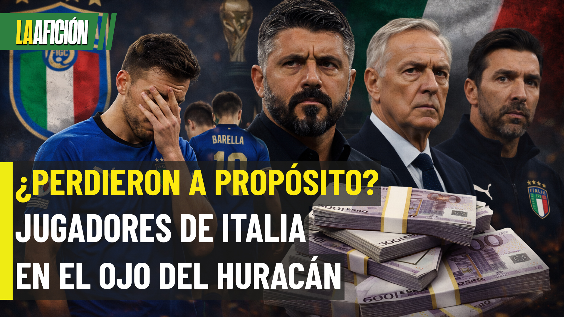 Italia en crisis: jugadores pidieron premio antes del fracaso