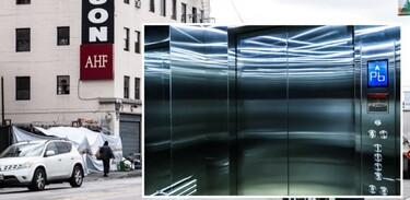 Hombre ciego cae cuatro pisos en el Hotel Madison de Los Ángeles, California.