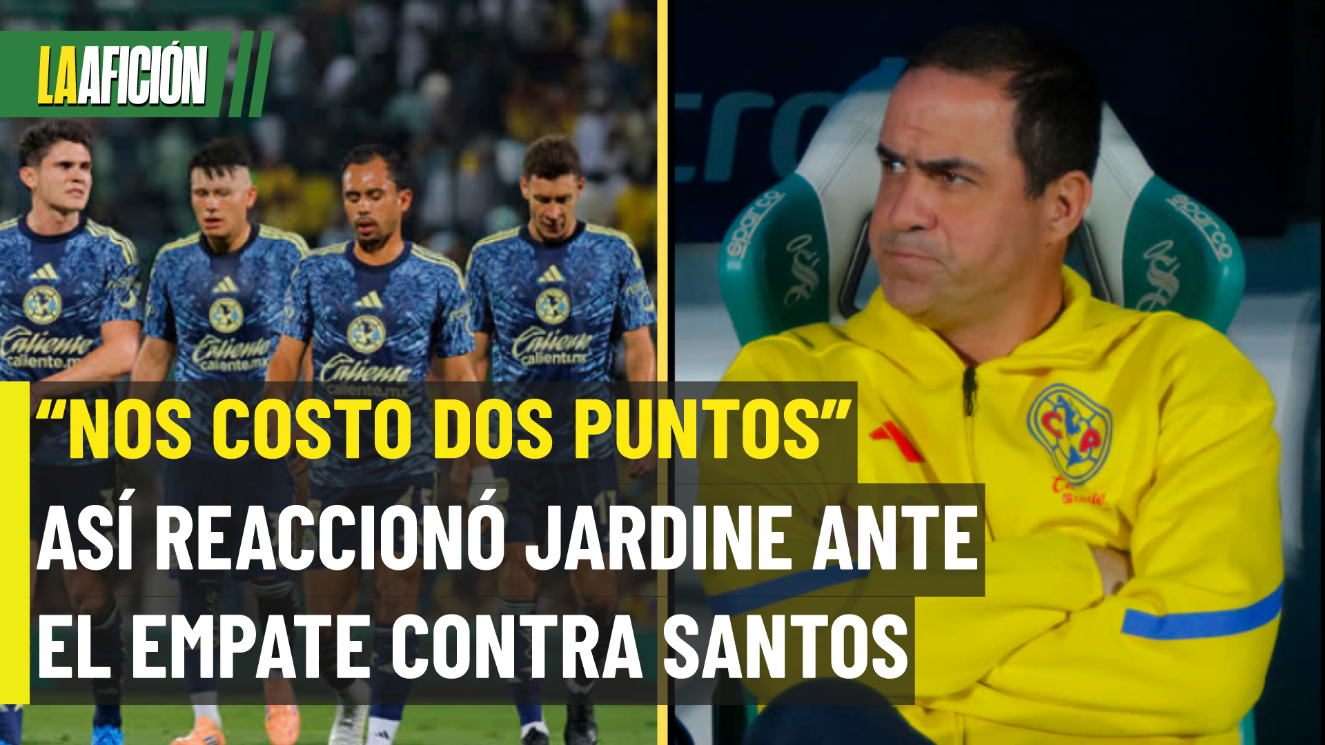 Jardine reacciona tras empate del América