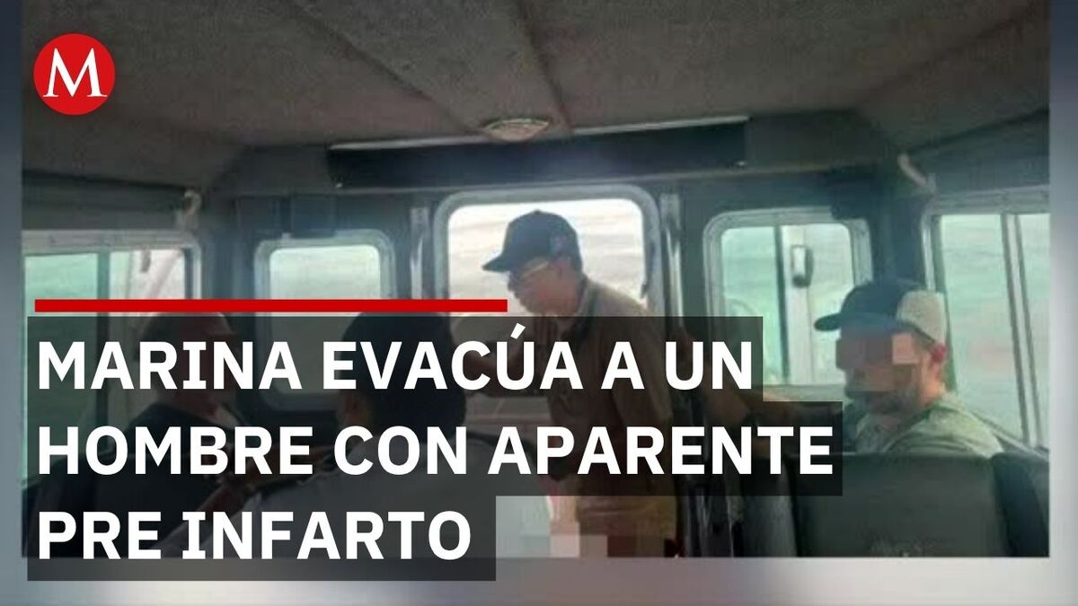 Marina rescata a hombre de 74 años por preinfarto en BCS