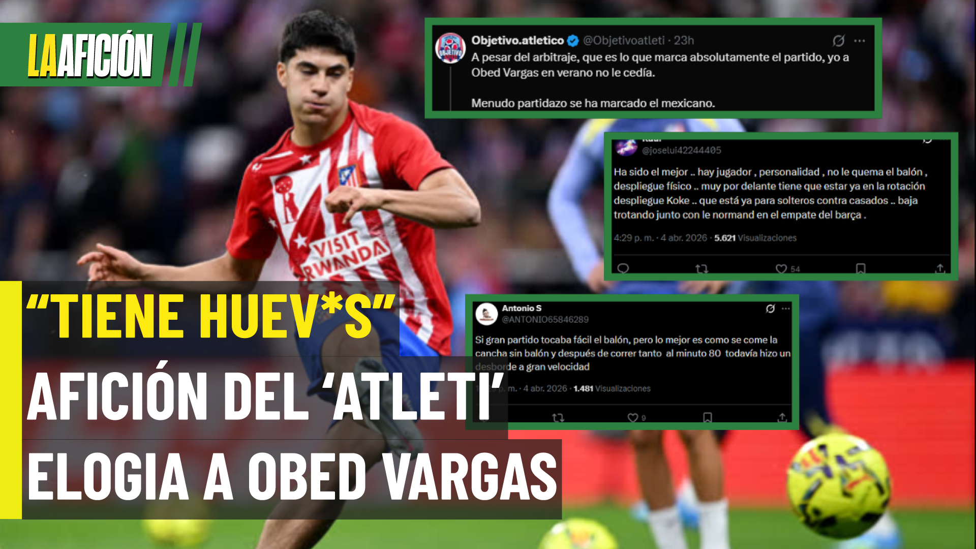 Obed Vargas recibe elogios tras duelo ante el Barça