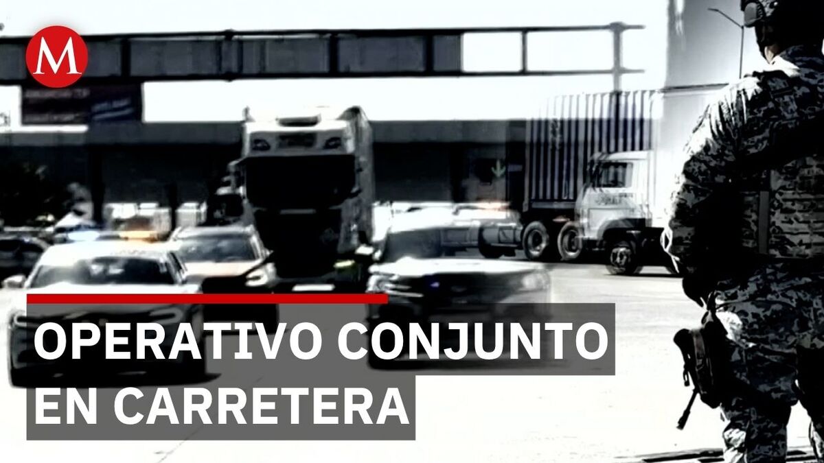 Operativo de seguridad en autopista México Querétaro con Guardia Nacional y Ejército