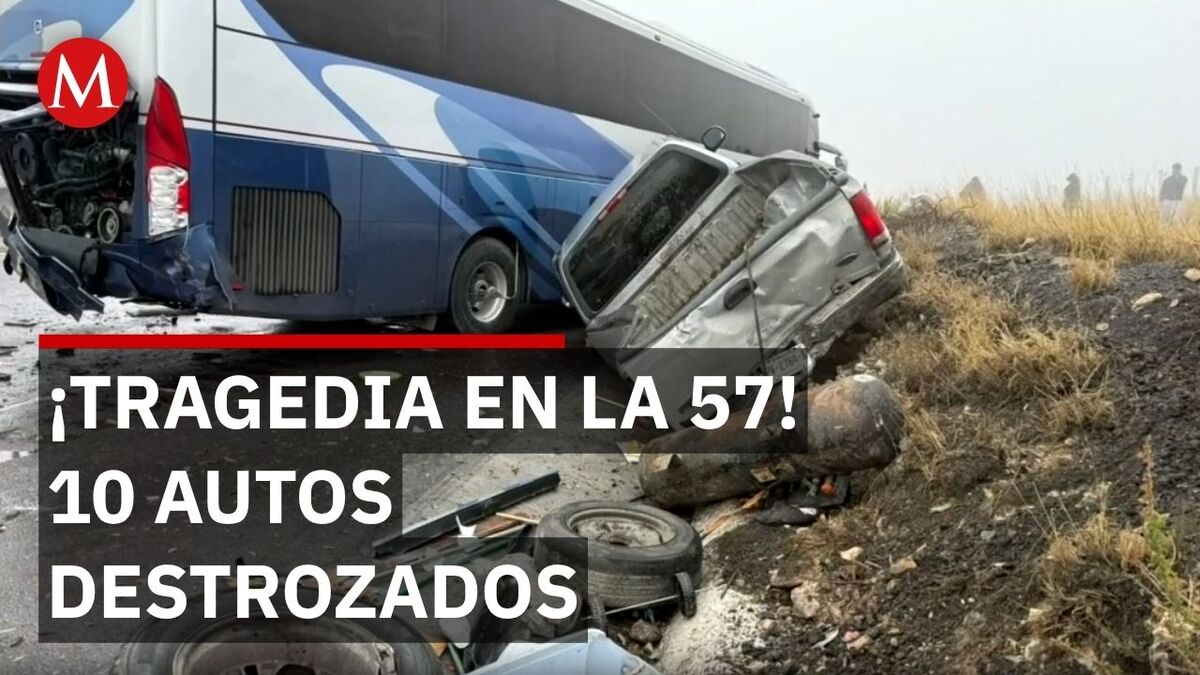 Tráiler impacta 10 vehículos en tramo Matehuala-Monterrey
