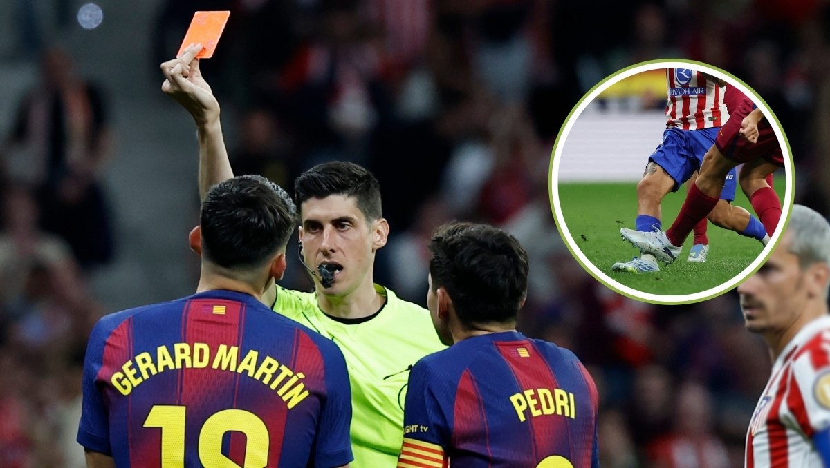 Atlético de Madrid publica una foto del pisotón de Gerard Martín a Almada (EFE / Reuters)