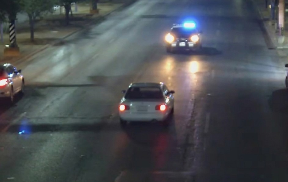 La escolta policial permitió el arribo rápido al Hospital General de Zona No. 21 del IMSS en el centro de Monterrey. | Especial