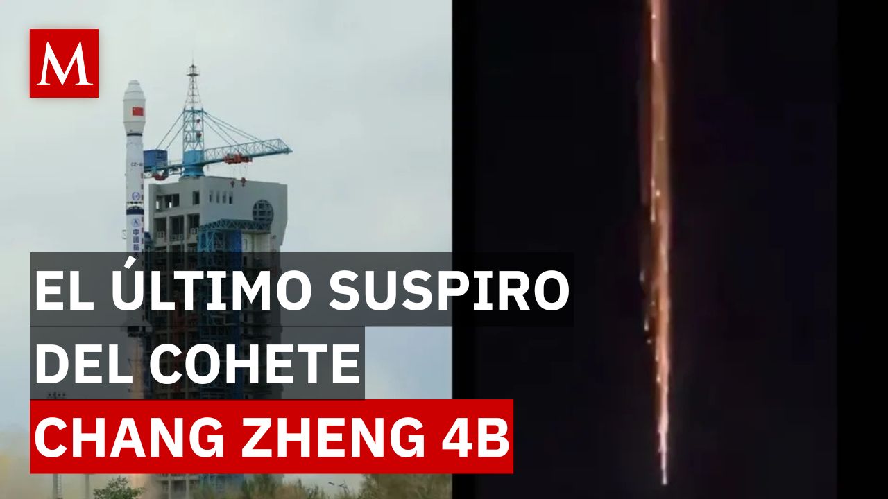 ¡Lluvia de fuego! Cohete chino se desintegra sobre la Patagonia