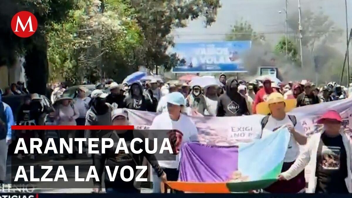 Pobladores de Arantepacua protestan en Morelia y exigen justicia por operativo de 2017