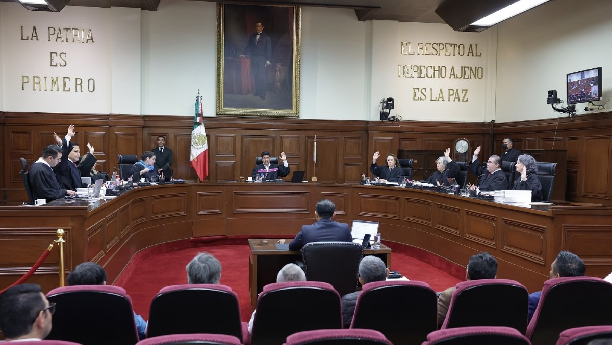 Durante la sesión del Pleno de la Suprema Corte se expuso el proyecto de la ministra Sara Irene Herrerías. | Especial