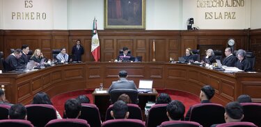 Sesión del pleno de la Suprema Corte de Justicia de la Nación