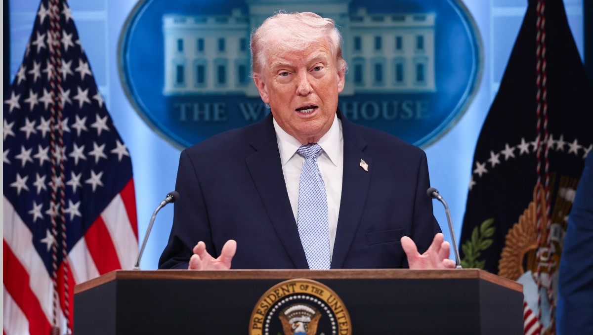 Trump da conferencia de prensa. | EFE