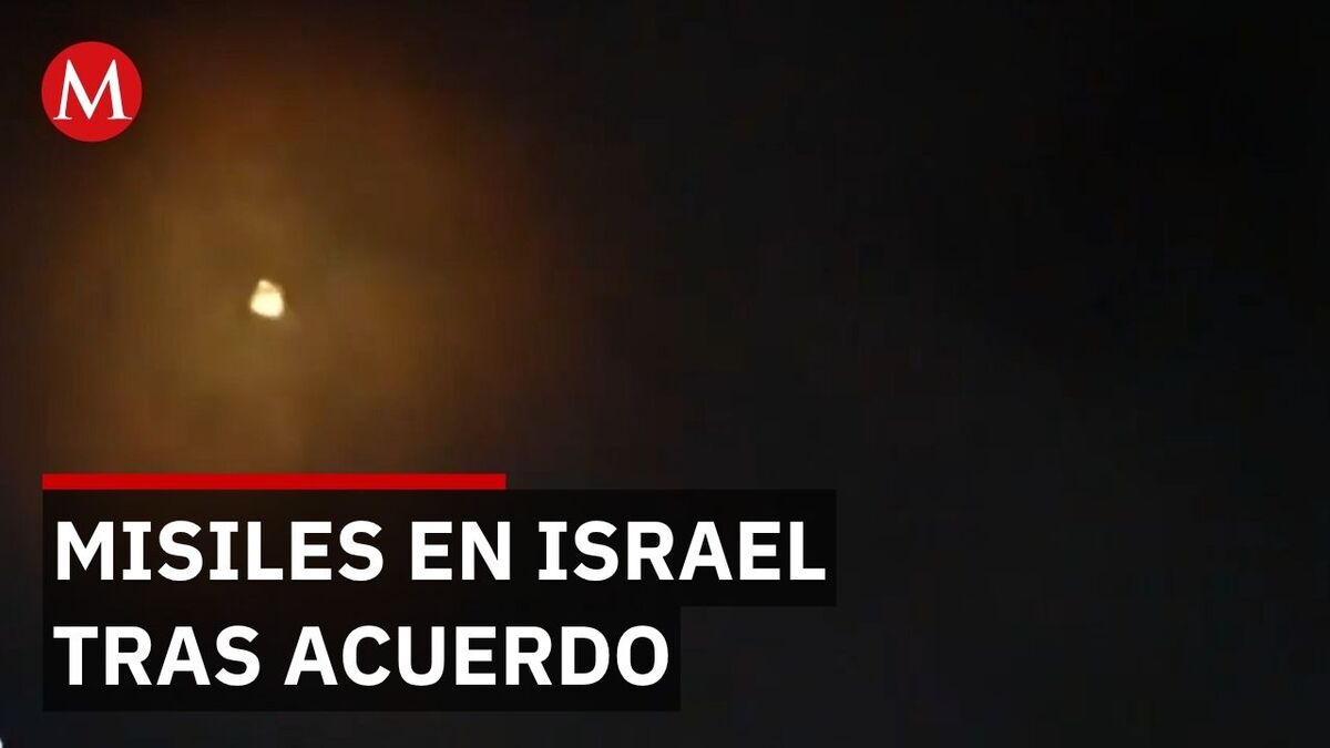 Ataque con misiles sacude Israel tras anuncio de acuerdo con Irán
