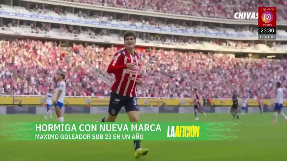 'Hormiga' se posiciona como máximo goleador sub 23 | Milenio Noticias La Afición, 6 de abril de 2026