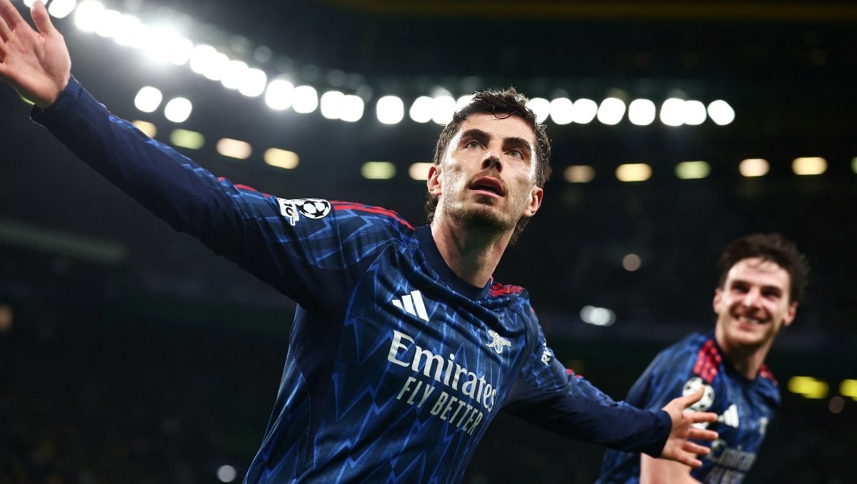 Kai Havertz le da la victoria al Arsenal ante el Sporting en la Champions League (Reuters)