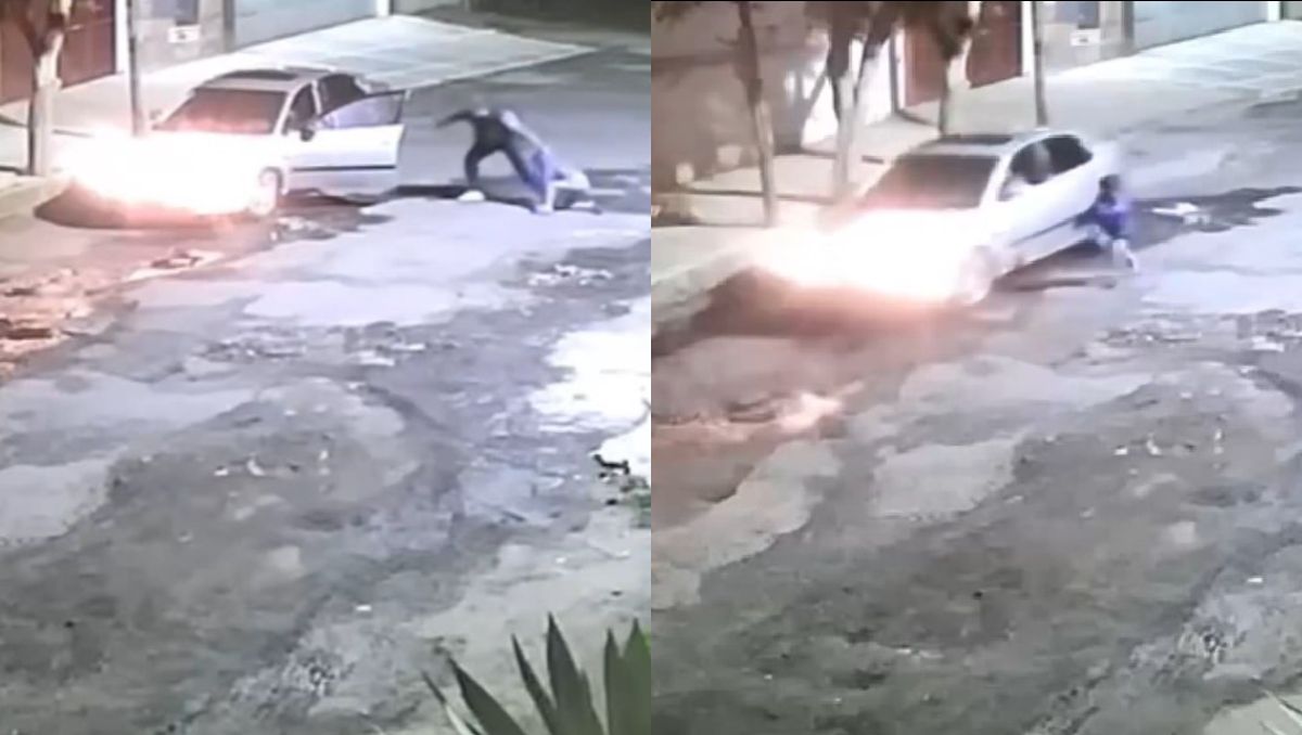 Padre deja solo a su hijo en la calle Huehuetan, en la colonia Cuchilla De Padierna. Foto: (Especial)