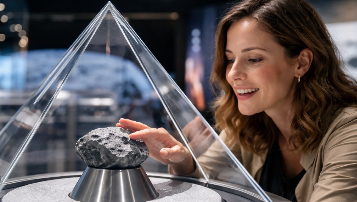 No pierdas la oportunidad de tocar una piedra lunar | IA DISCOVER