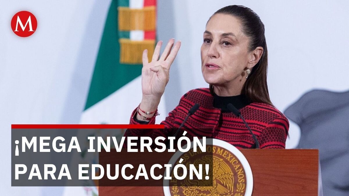 Sheinbaum destinará 350 mil mdp para escuelas: "La educación es un derecho"
