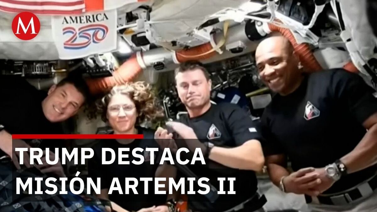 Trump destaca misión Artemis II y propone establecer una base permanente en la Luna