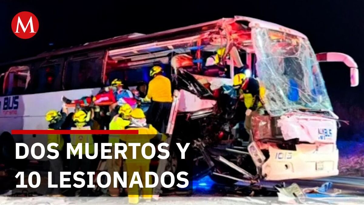 Accidente en Tamaulipas deja dos muertos y más de 10 lesionados