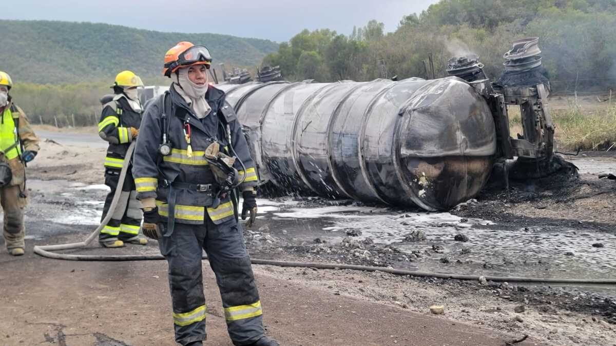 El accidente se reportó en el Kilómetro 201 de la Carretera Nacional. Foto: Especial