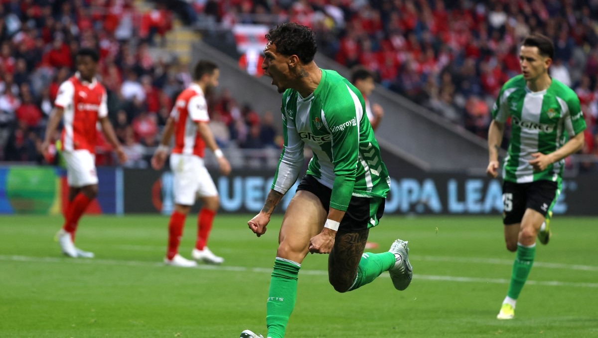 Braga y Betis empatan a uno en los Cuartos de final de Europa League (Reuters)