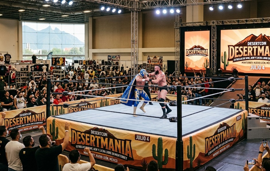 El evento definitivo de lucha libre en el norte del país se traslada a Cintermex el próximo sábado 4 de julio. | Imagen generada por Gemini