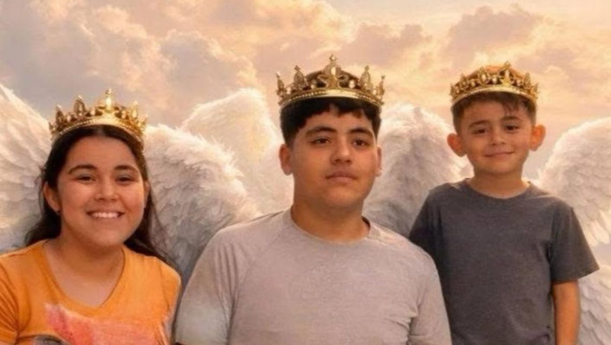 Gael, de 6 años; Ramiro, de 14 y Nancy Judith, de 16 fallecieron en una volcadura registrada el martes. | Especial