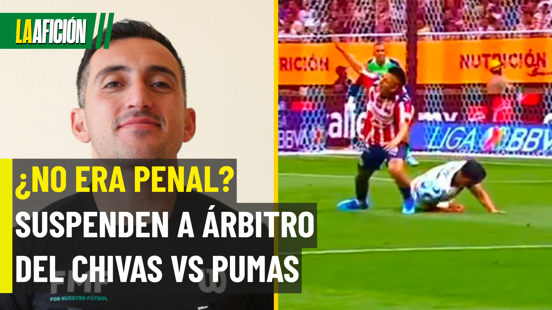 Liga MX castiga al árbitro tras polémica en Chivas vs Pumas