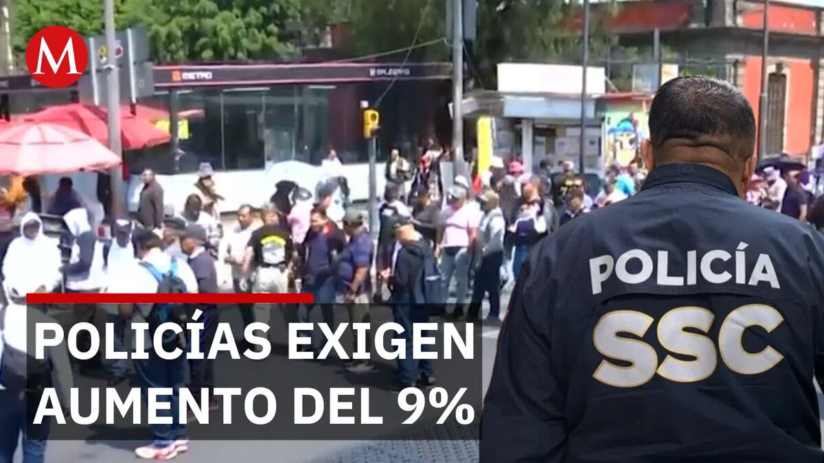 Protestan policías de la CdMx; exigen aumento salarial y mejoras laborales