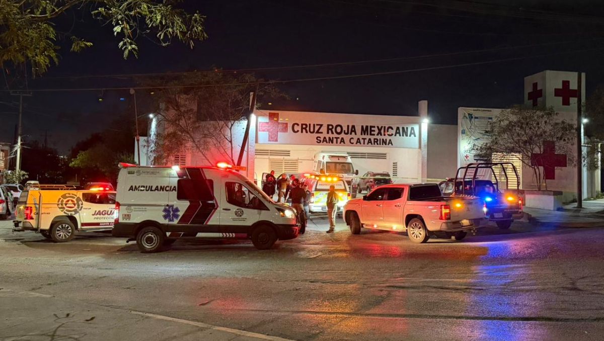 El adolescente fue trasladado por sus familiares a las instalaciones de la Cruz Roja en el municipio de Santa Catarina. Fernanda Pérez