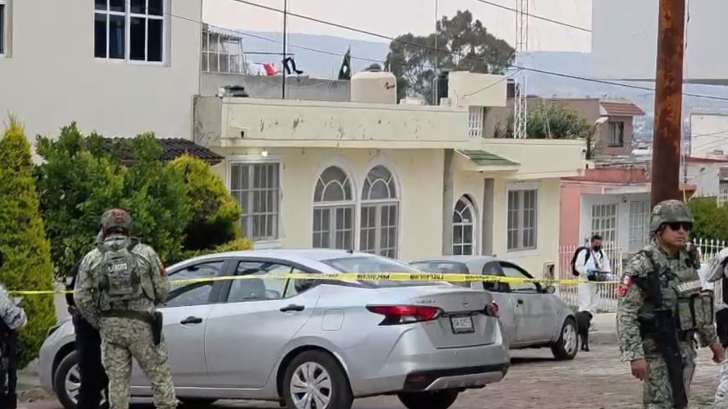 Ataque con arma de fuego en el fraccionamiento San Isidro, del municipio de Tlanalapa. (Cortesía)