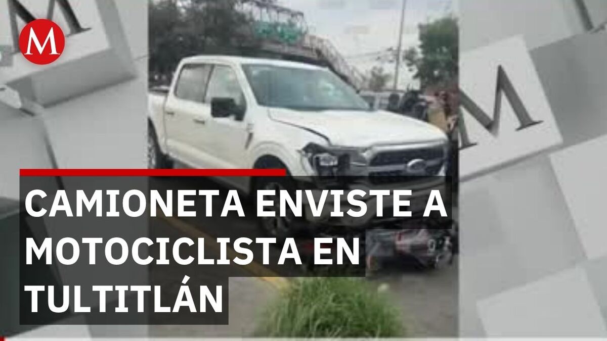 Atropellan y arrastran a motociclista en Tultitlán