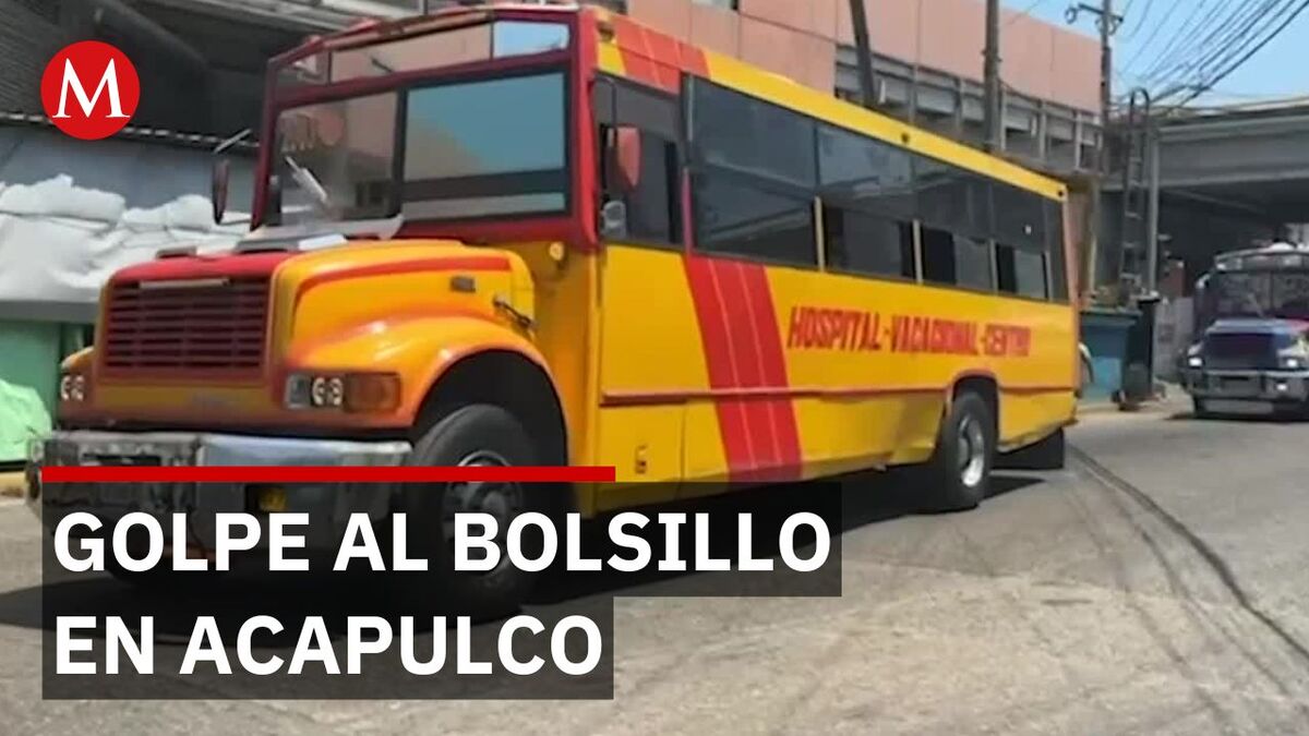 Aumento al pasaje en Acapulco, Guerrero, afecta a trabajadores