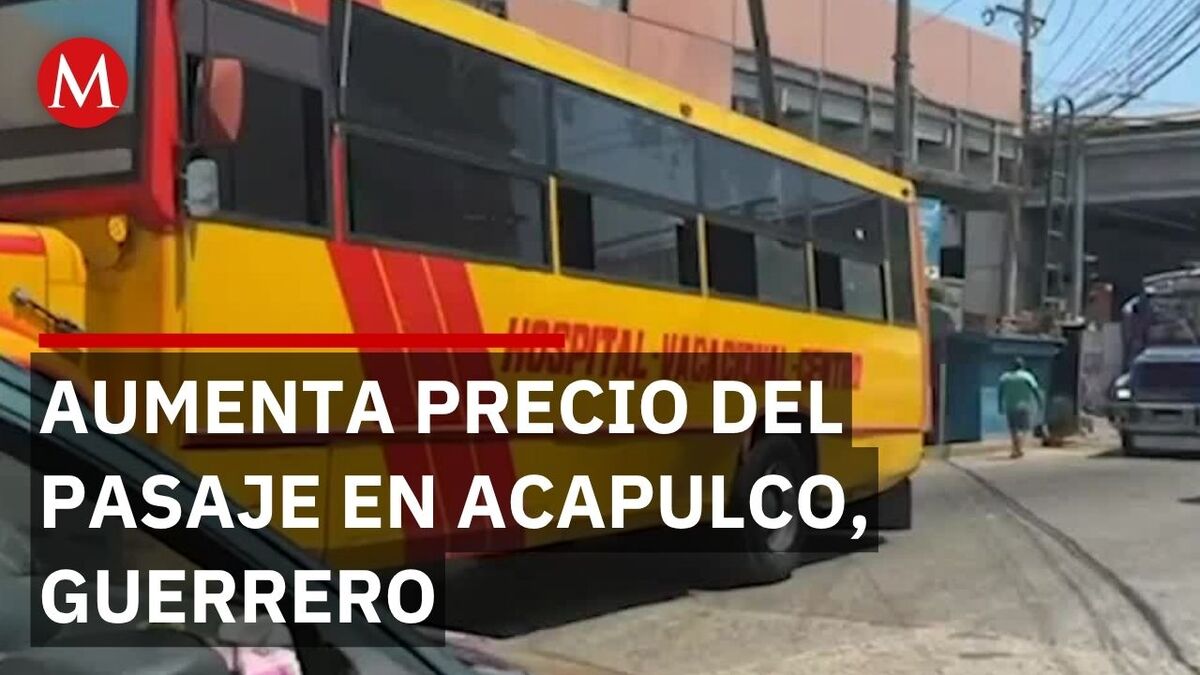 Aumento al pasaje en Acapulco, Guerrero, afecta a trabajadores