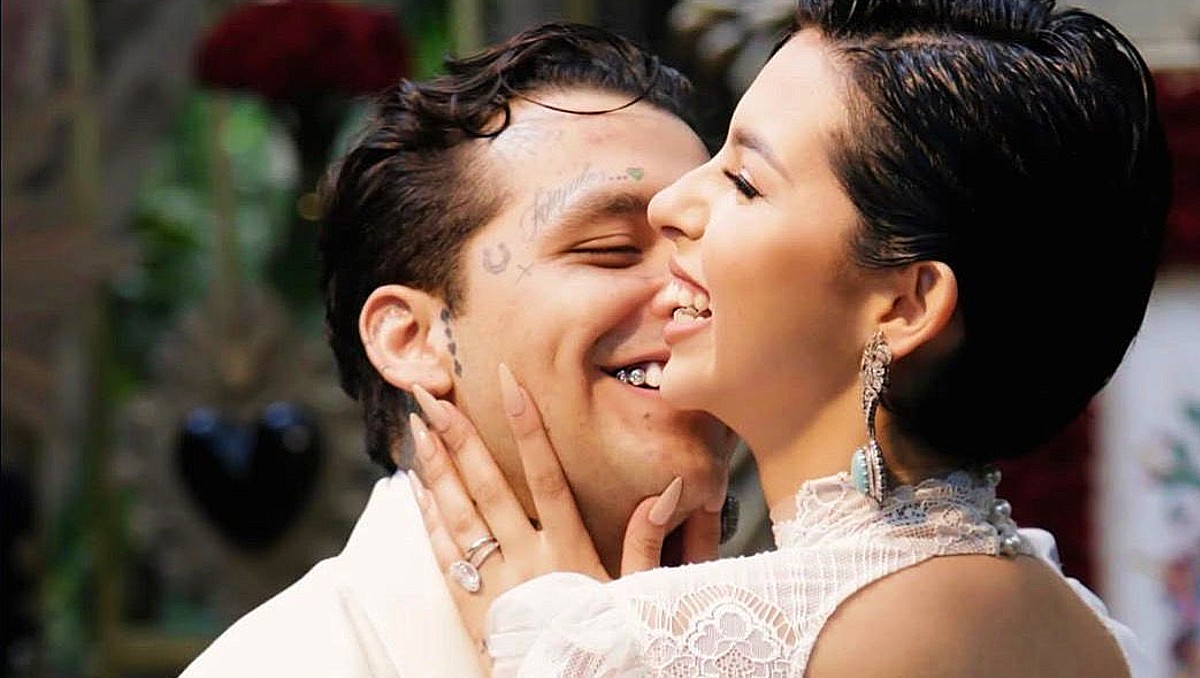 Christian Nodal y Ángela Aguilar celebran su boda religiosa |IG