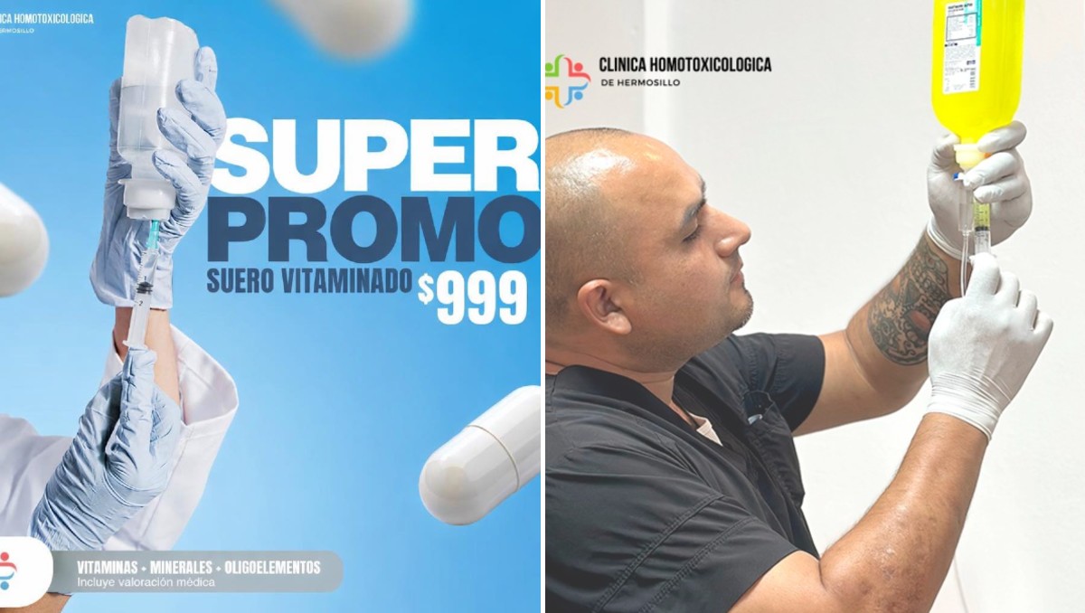 La clínica que ofrecía los sueros vitaminados contaba con promociones para este tratamiento. | Especial