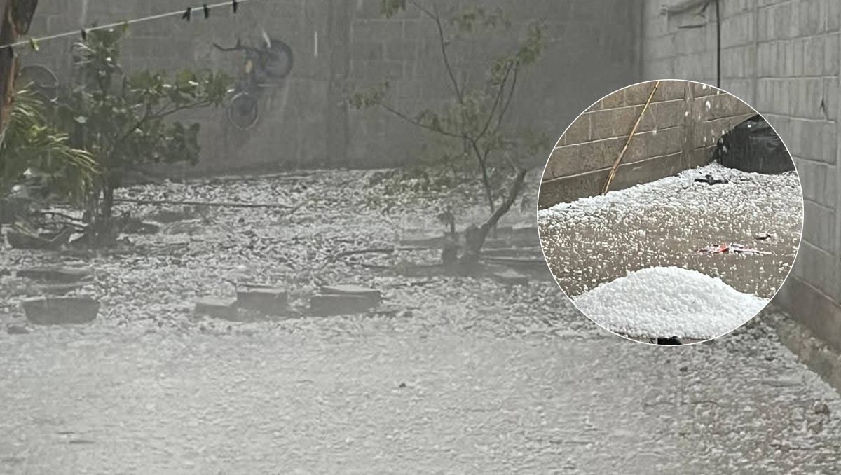 Granizada en San Gabriel Chilac | Vía: Carolina Espinosa