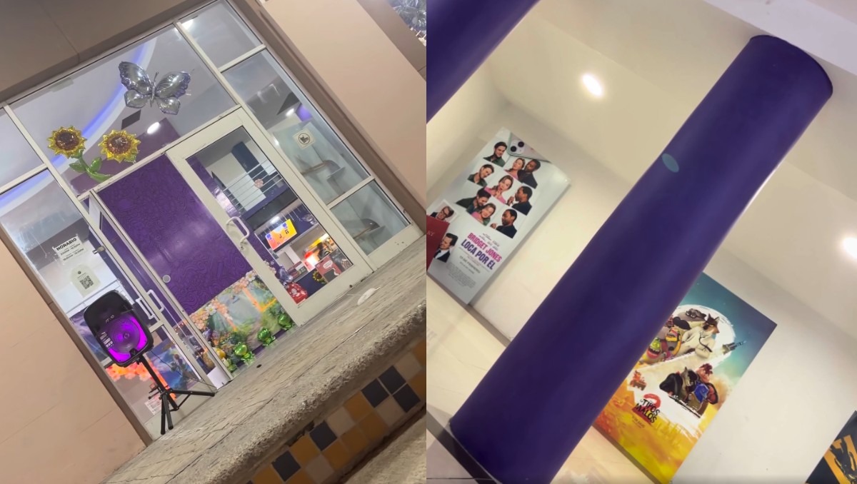 El incidente ocurrió fuera de las salas de exhibición, donde la madre asegura que no se afectaba la función de otros asistentes. | Captura de pantalla
