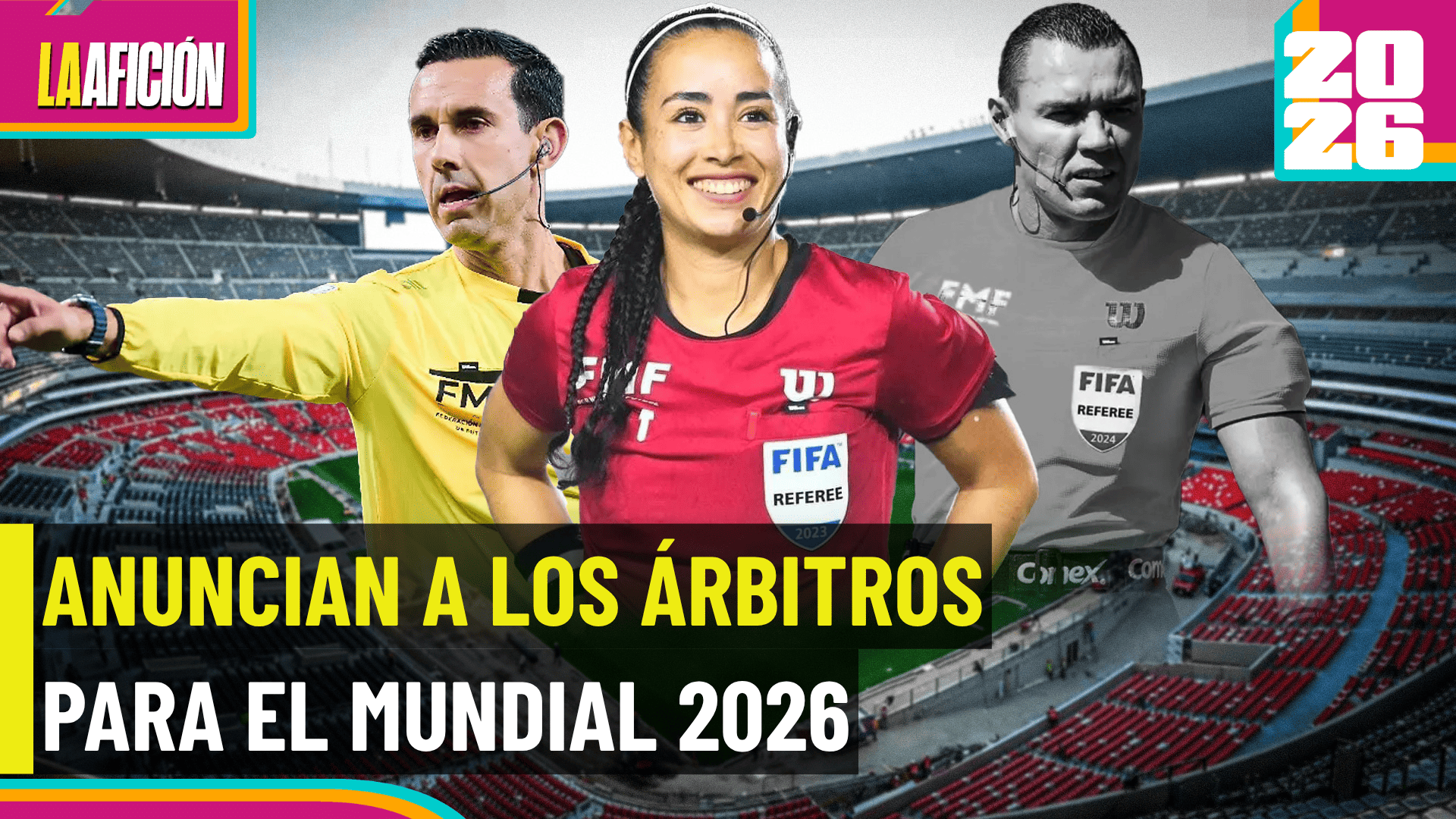 Los silbantes que representarán a México en la justa mundialista