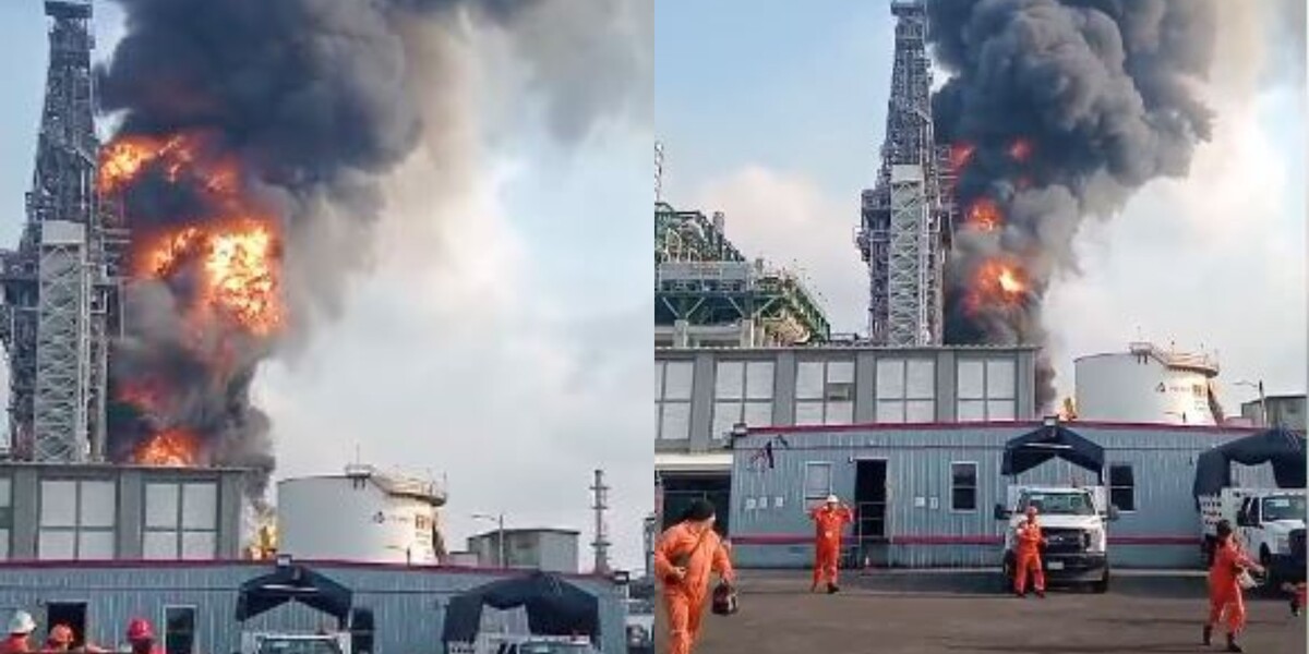 #ÚLTIMAHORA | Pemex reporta un incendio en bodega de refinería Dos Bocas en Tabasco; cuerpos de emergencia acuden a la zona