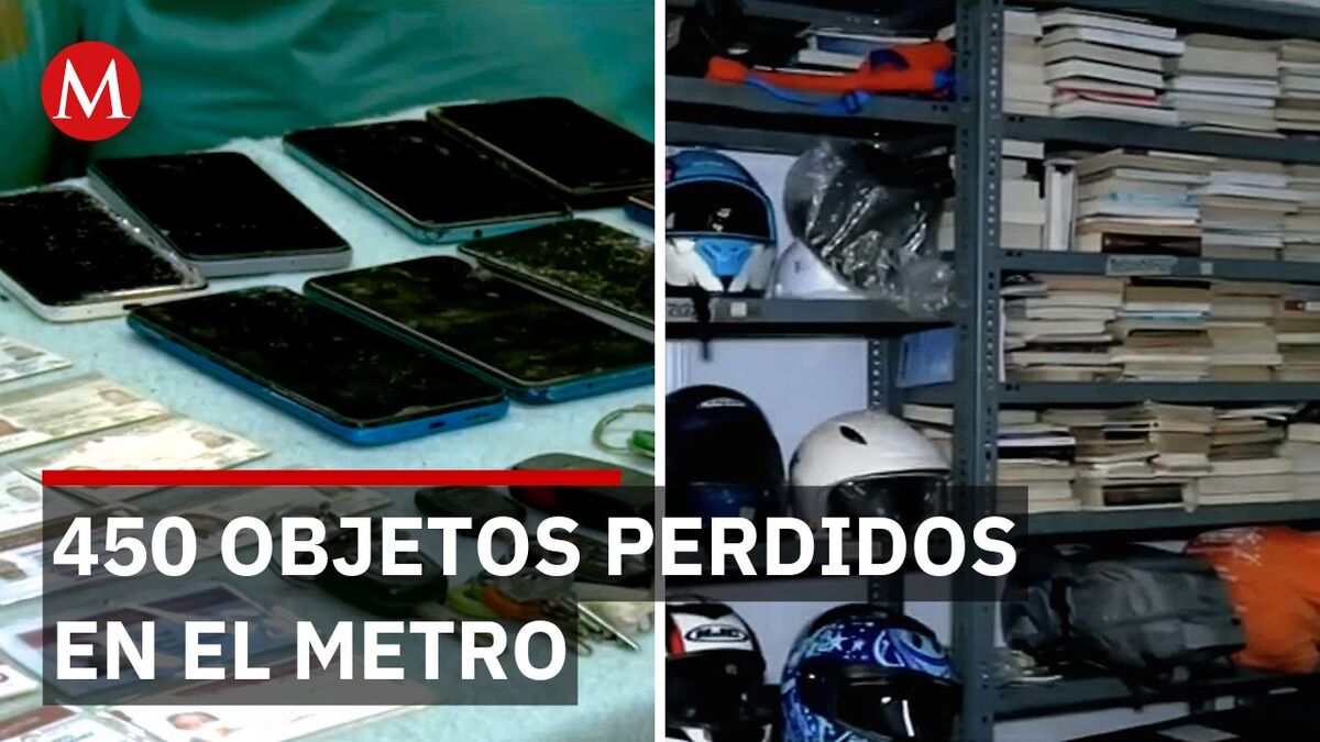 Más de 450 objetos perdidos en el metro de CDMX en lo que va del 2026