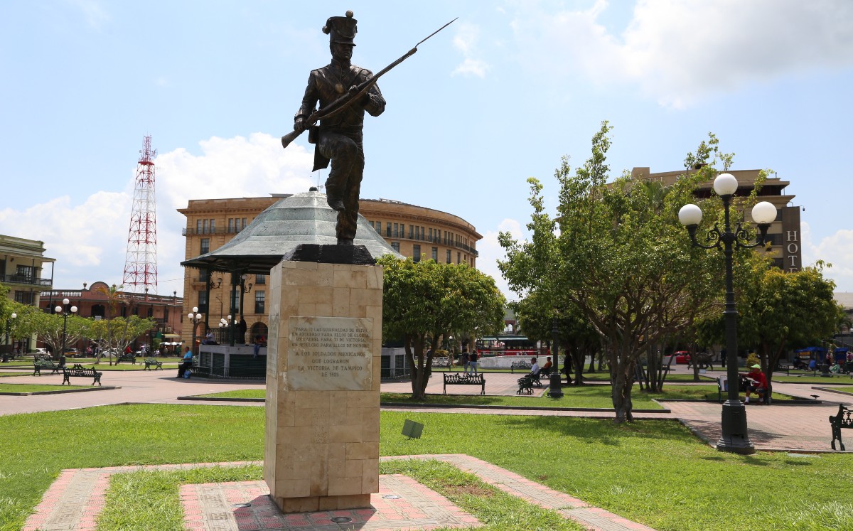 Monumento de La Victoria de Tampico de 1829 en la zona centro. | Archivo