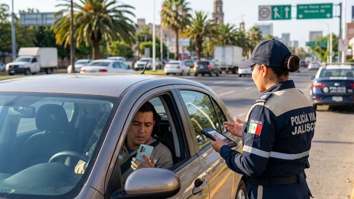 Multas por usar celular al manejar Jalisco 2026 (Cortesía)