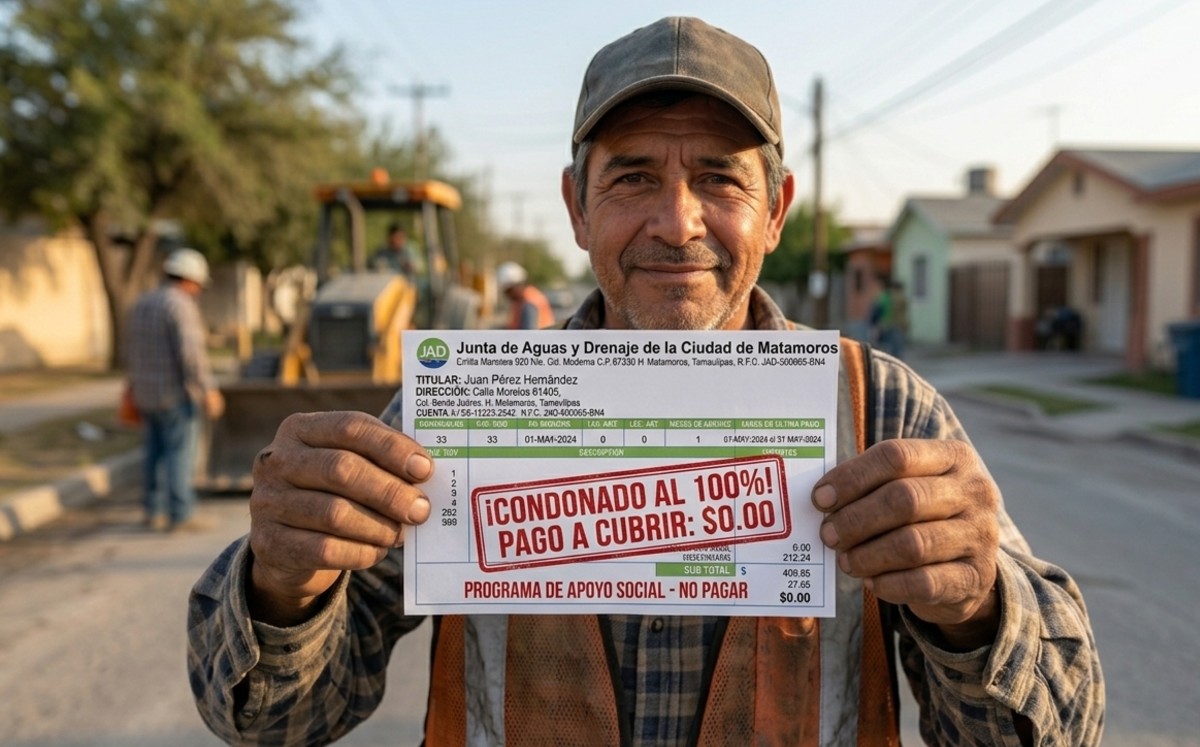 ¿Quiénes pueden acceder a la condonación del recibo de agua en Matamoros?