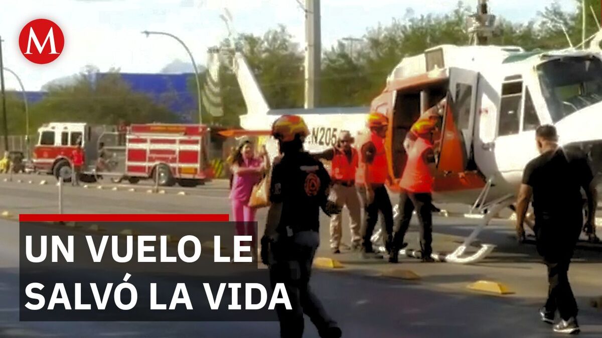 Traslado aéreo permite trasplante de órganos en Nuevo León